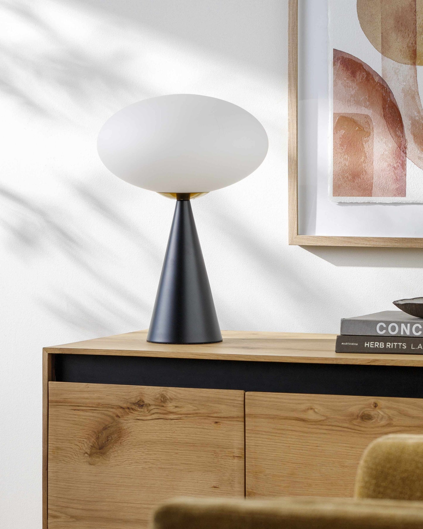 Sahibabad Black Ceramic Table Lamp-3