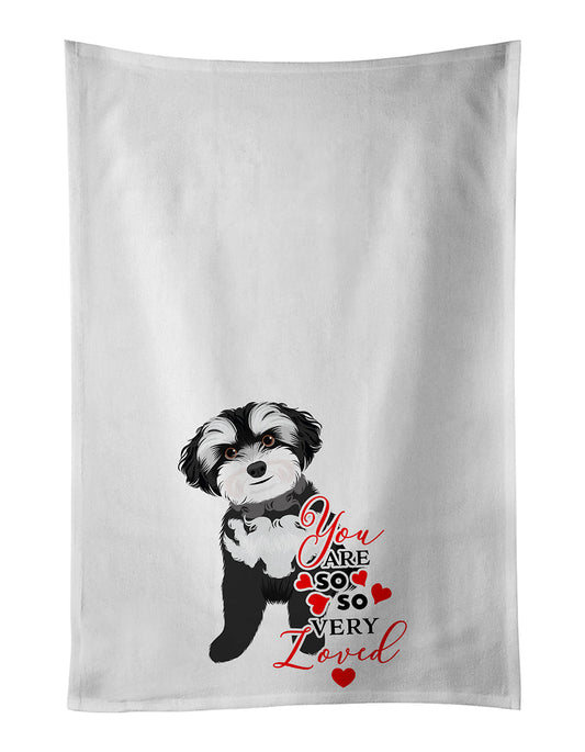 Shih-Tzu Black and White #2 so Loved Kitchen Towel Set of 2-0
