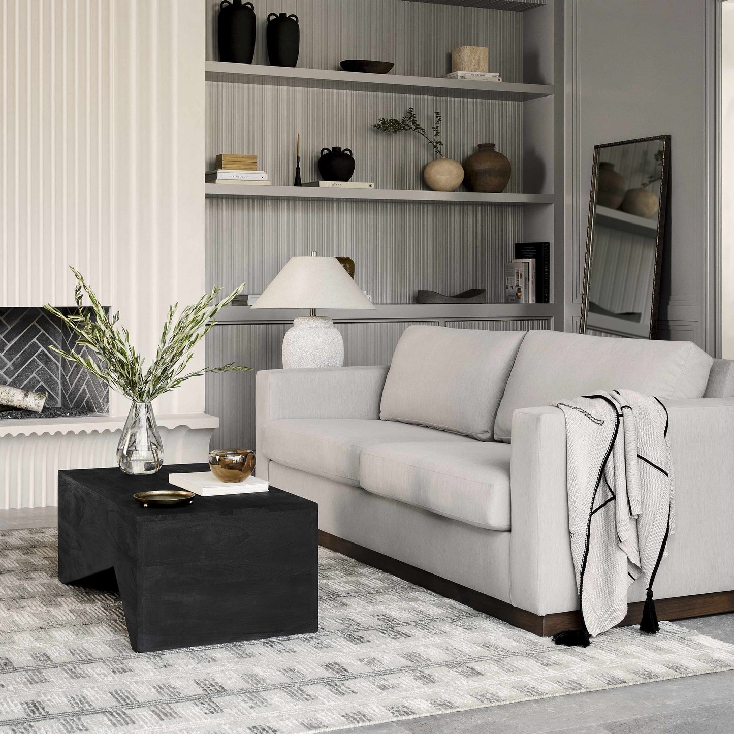 Abana Black Minimalist Coffee Table-4