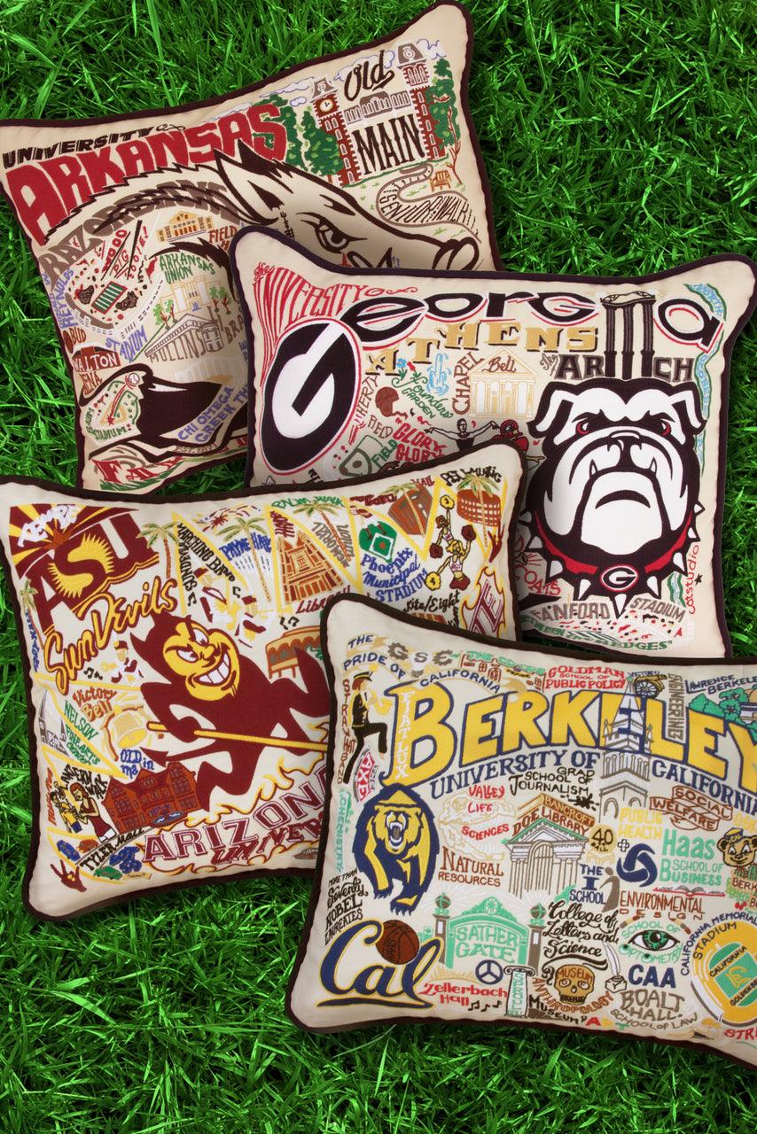 Arkansas, University of Collegiate Hand-Embroidered Pillow-4
