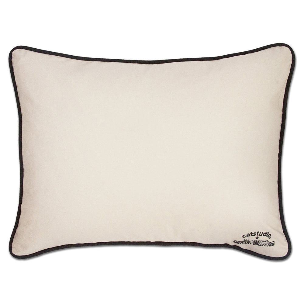 Army Large Hand-Embroidered Pillow-1