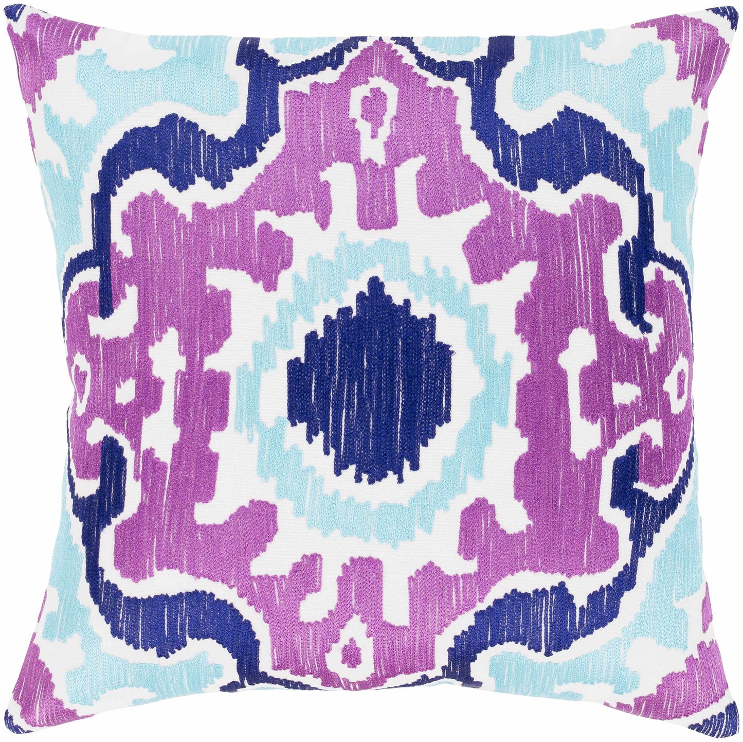 Botesdale Purple Blue Geometric Throw Pillow - Clearance-0