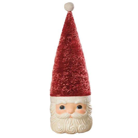 Bottle Brush Santa Red Ornament by Bethany Lowe Designs-0