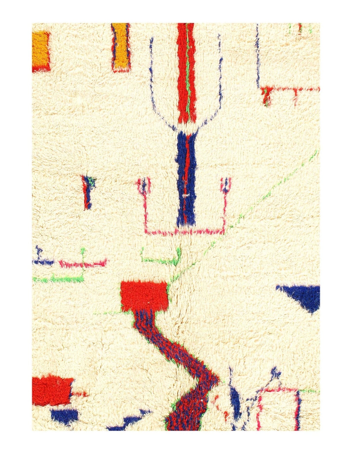 Canvello Fine Hand Knotted Vintage moroccon 6'8'' X 8'1''-4