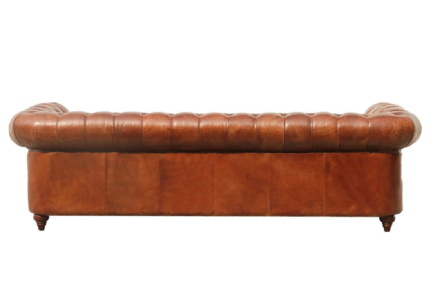 Canvello Paris Club Chester Bay Tufted Sofa, Brown-4