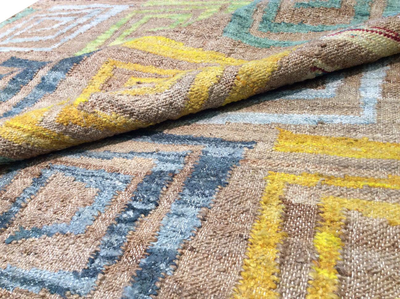 Canvello Sumak Hand-Woven Hemp Area Rug- 5' X 8'-3