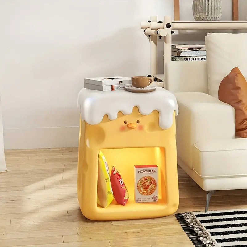 Chic Cheese Duck Bedside Table - Yellow-4