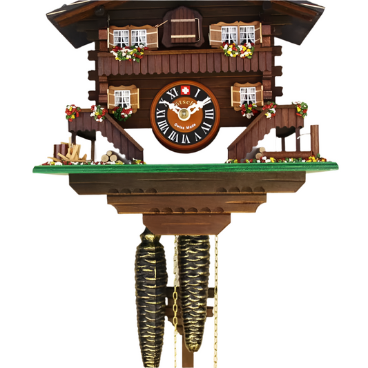 Classic Brienz Chalet in Amber Cuckoo Clock-0