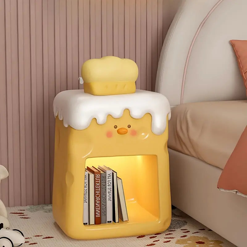 Chic Cheese Duck Bedside Table - Yellow-2