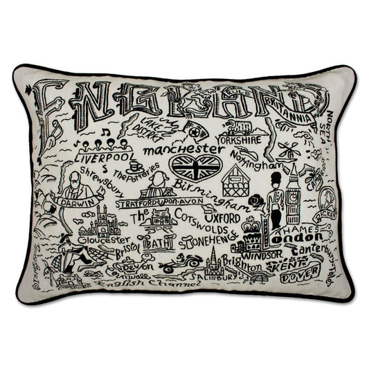 England Hand-Guided Machine Pillow by CatStudio-0