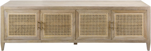 Ivangorod Natural Wood Rattan Console Table-0