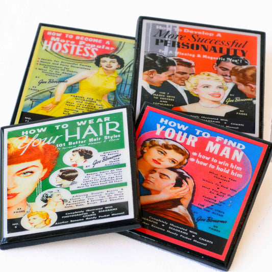 Funny, retro (and dubious) Advice for Women Coasters-0