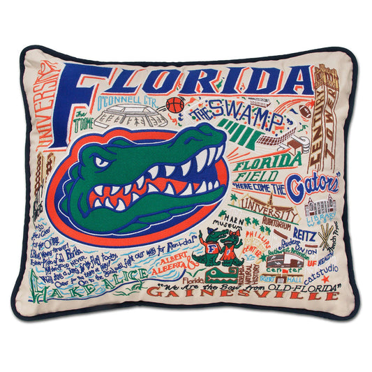 Florida, University of Collegiate Hand-Embroidered Pillow-0