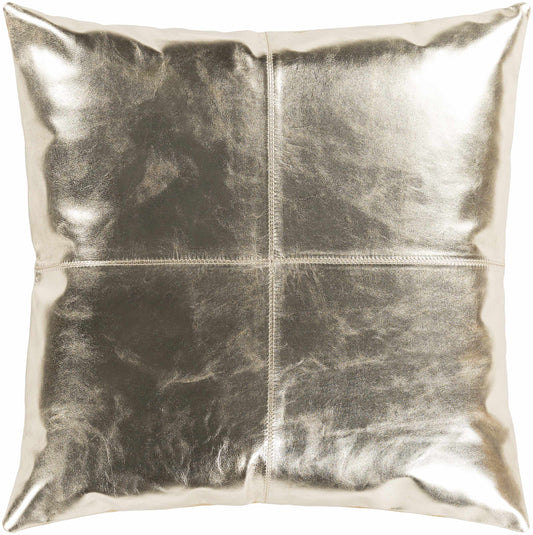 Gracewood Metallic Gold Luxe Throw Pillow - Clearance-0