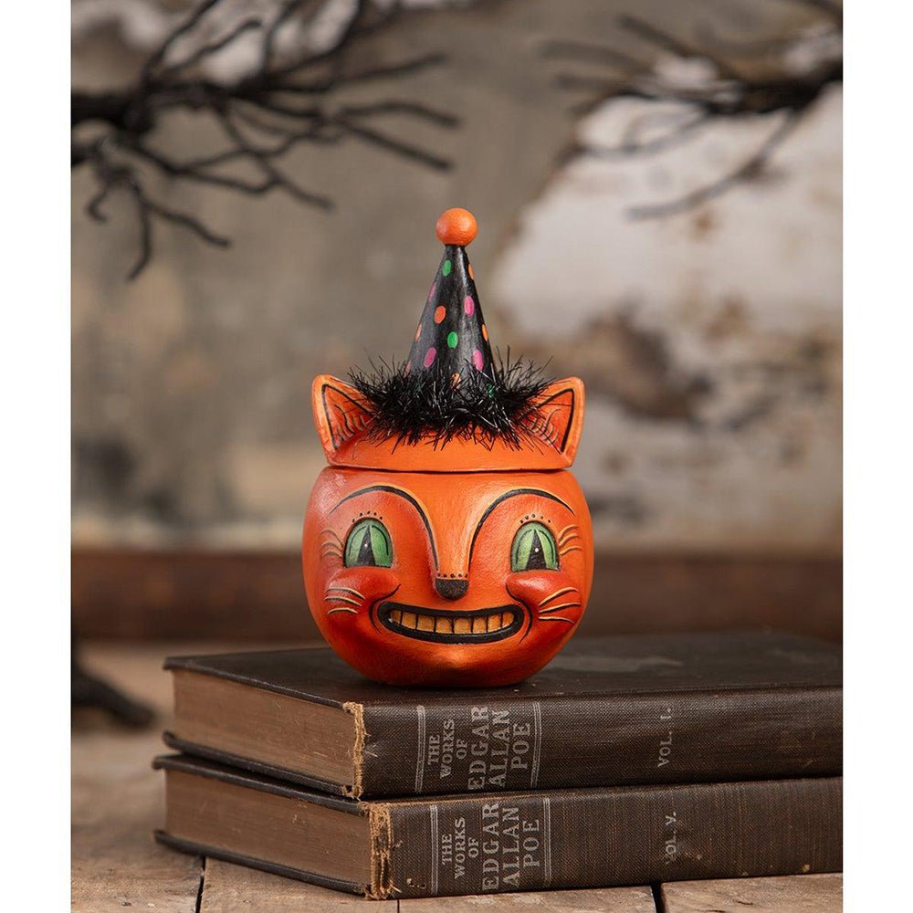 Green Eyed Copper Cat by Johanna Parker for Bethany Lowe Designs-1
