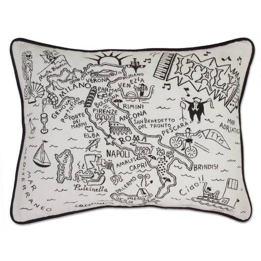 Italy Hand-Guided Machine Pillow by CatStudio-0
