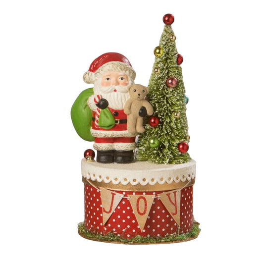 Joy Santa on Box by Bethany Lowe Designs-0