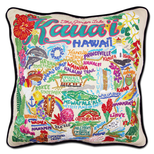 Kauai Hand-Embroidered Pillow-0
