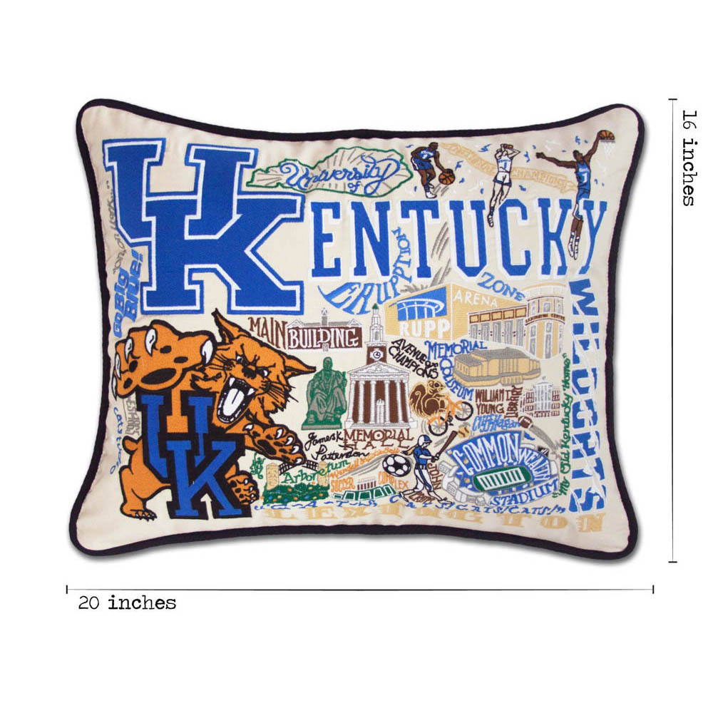 Kentucky, University of Collegiate Embroidered Pillow by CatStudio-4
