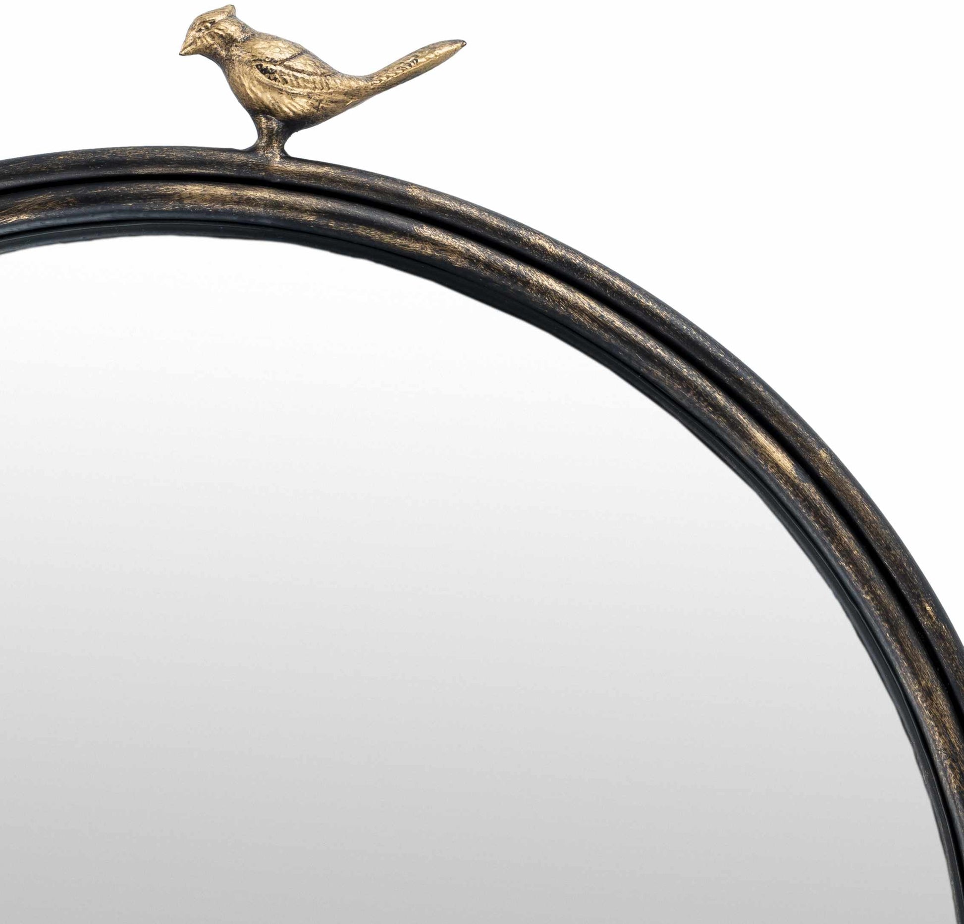 Loughlinstown Gold Frame Round Mirror-1