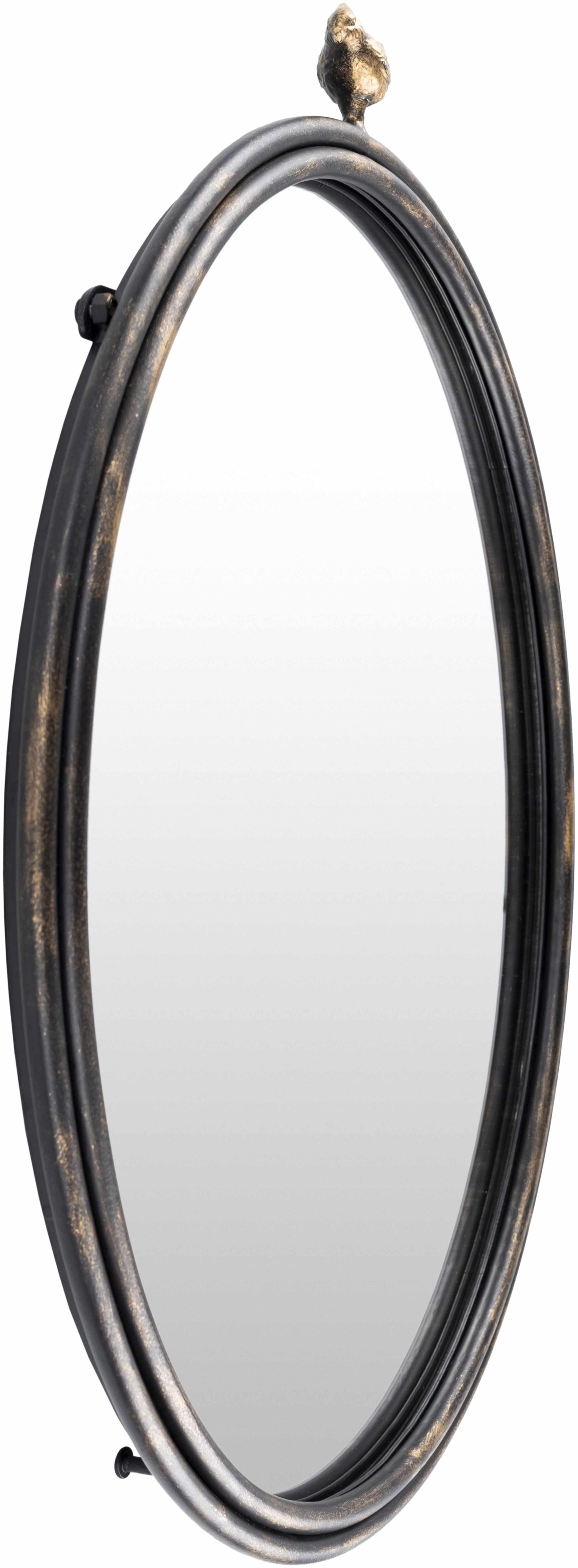 Loughlinstown Gold Frame Round Mirror-4