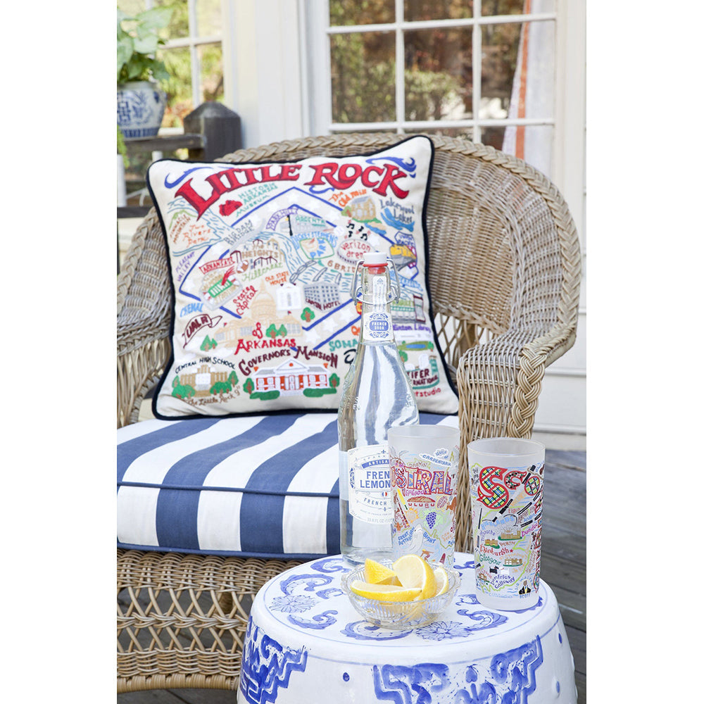 Little Rock Hand-Embroidered Pillow-2