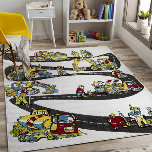 Kids Road Fun Land Area Carpet - Clearance-0