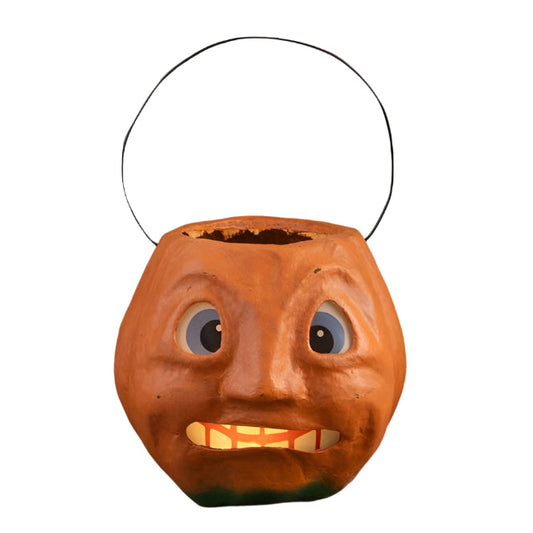 Scary Vintage Pumpkin Bucket Medium by Bethany Lowe Designs-0