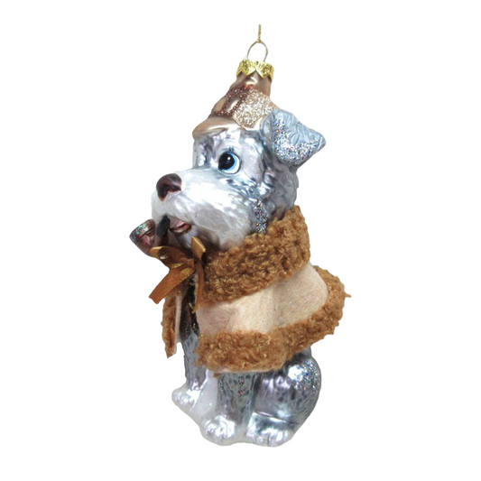 Schnauzer Detective Ornament by December Diamonds-0