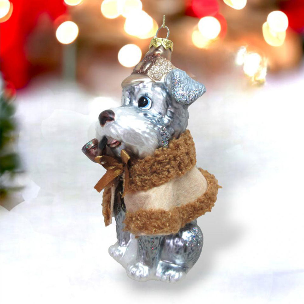 Schnauzer Detective Ornament by December Diamonds-1