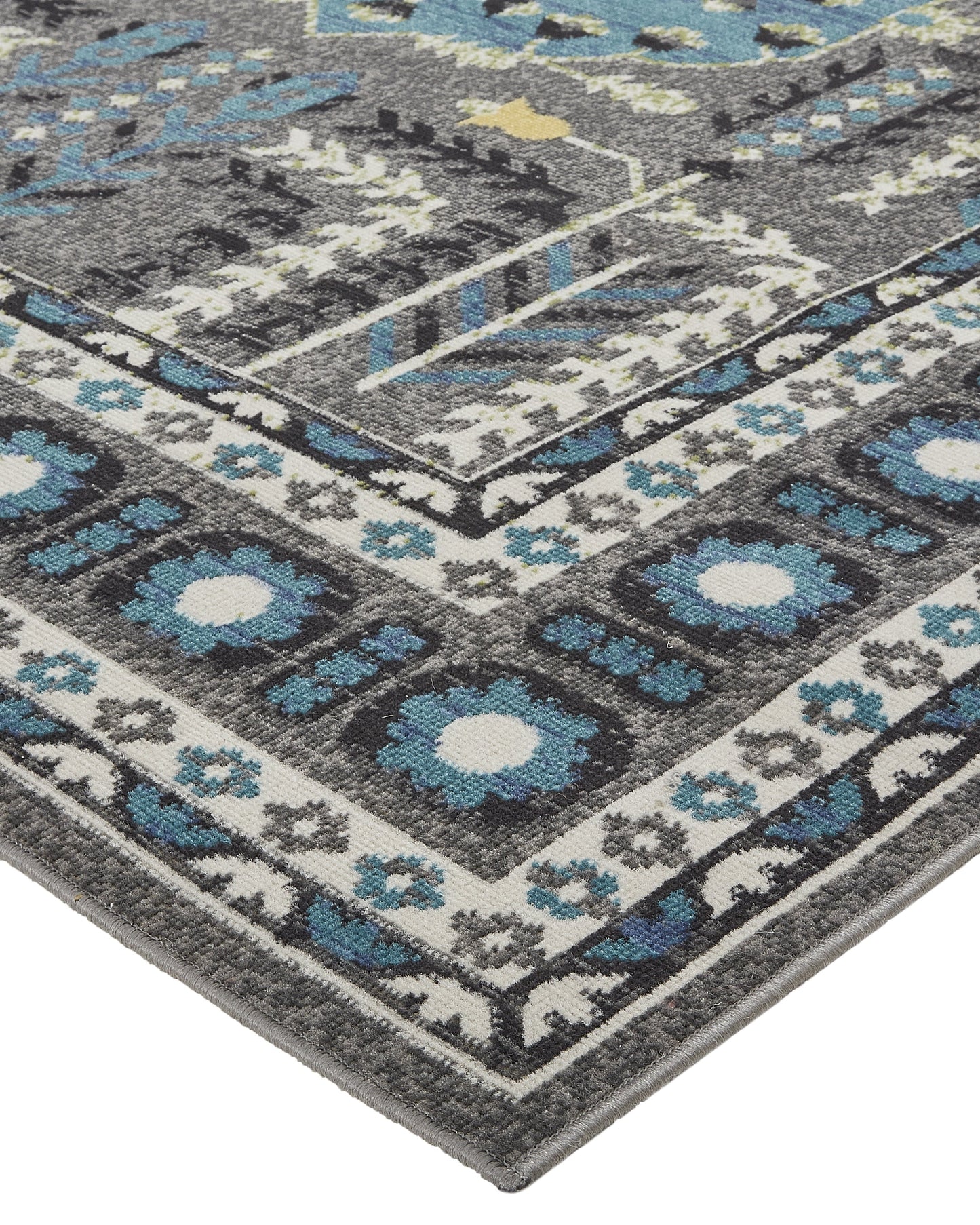Foster Transitional Medallion - Gray/Blue/Green - Clearance-4