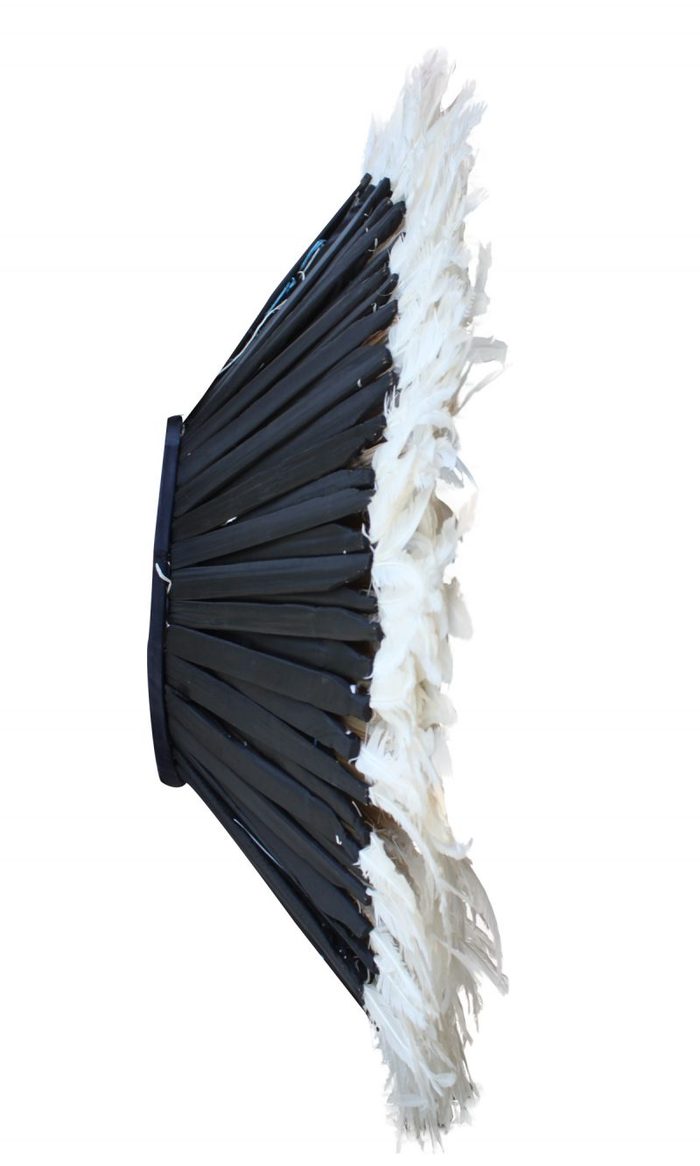 Juju Hat White (Bamileke Headdress)-2