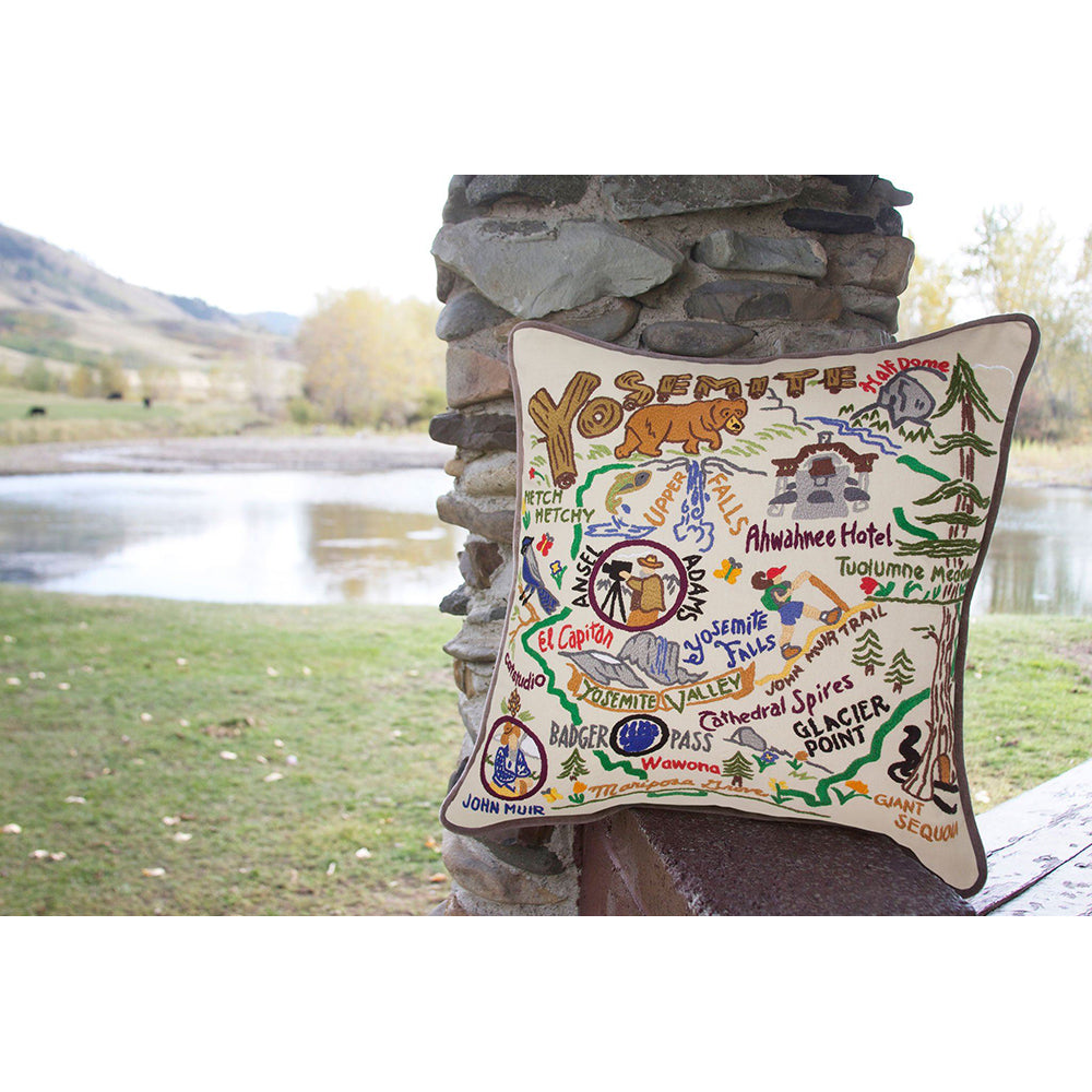 Yosemite Hand-Embroidered Pillow-3