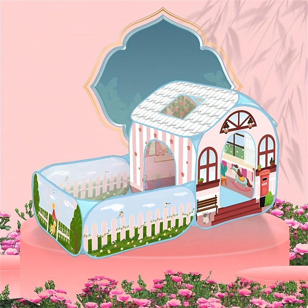 Pop-Up Kids Playhouse Indoor Outdoor Tent-4