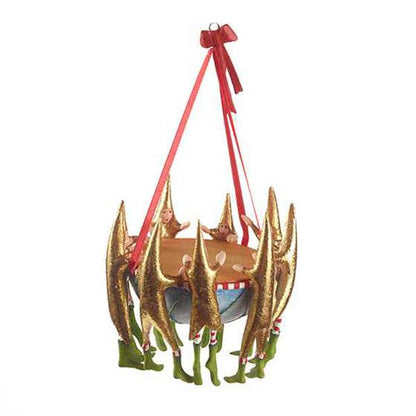 12 Days 9 Drummers Drumming Ornament by Patience Brewster-2