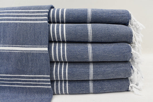 MONACO NAVY TURKISH TOWEL-0