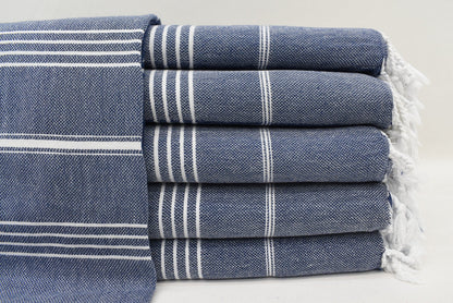 MONACO NAVY TURKISH TOWEL-4