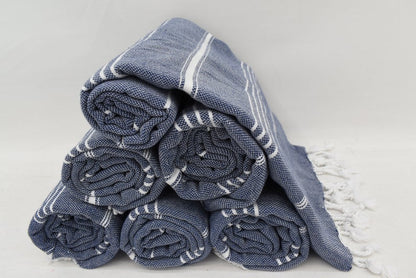 MONACO NAVY TURKISH TOWEL-2