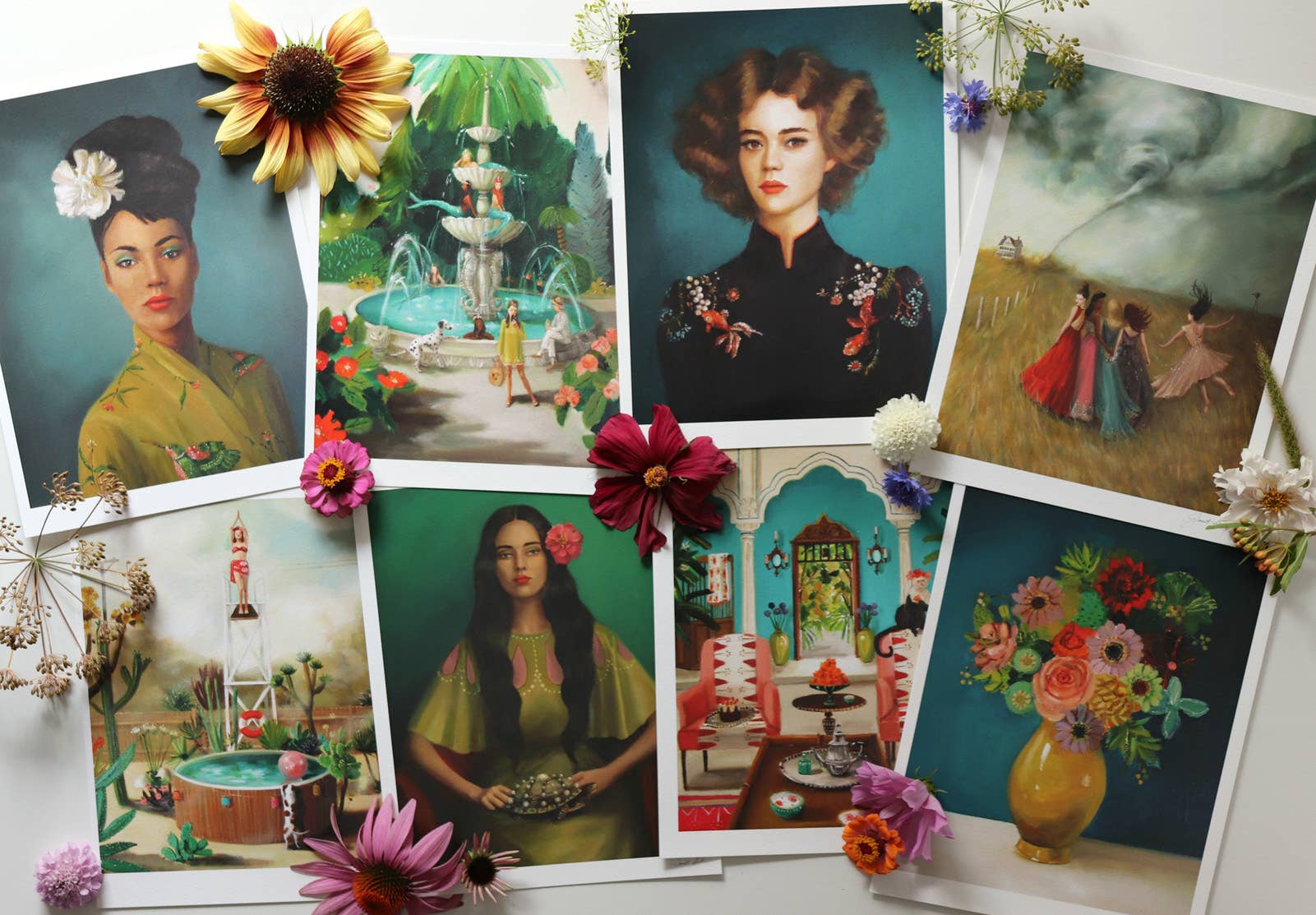 Champagne Shack Art Print - 8.5 X 11" by Janet Hill-2