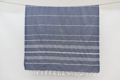 MONACO NAVY TURKISH TOWEL-3