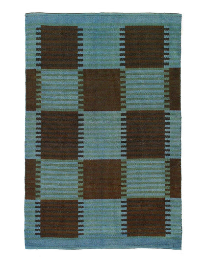 Scandinavian reversible Over Dyed rug 5'9'' X 8'9''-0