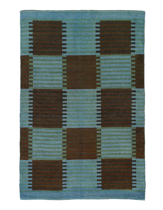 Scandinavian reversible Over Dyed rug 5'9'' X 8'9''-0