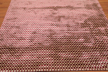5'4" x 7'8" Handmade 100% Bamboo silk Cut Pile Area Rug Modern Beige-3