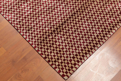 5'4" x 7'8" Handmade 100% Bamboo silk Cut Pile Area Rug Modern Beige-4