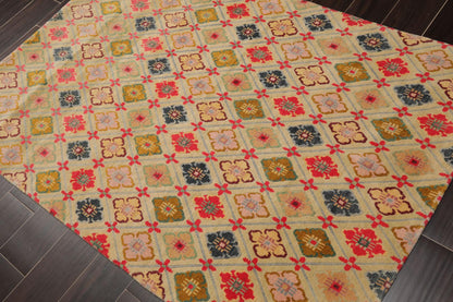3'11" x 5'8" Swiss Wash Hand Knotted Wool Tibetan Classic Phurba Dorje Area Rug-2