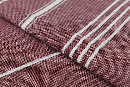MONACO BURGUNDY TURKISH TOWEL-1