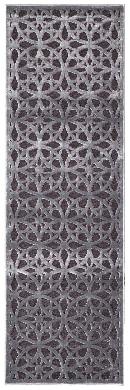 Saphir Rubus Modern Geometric - Gray/Brown/Purple - Clearance-2