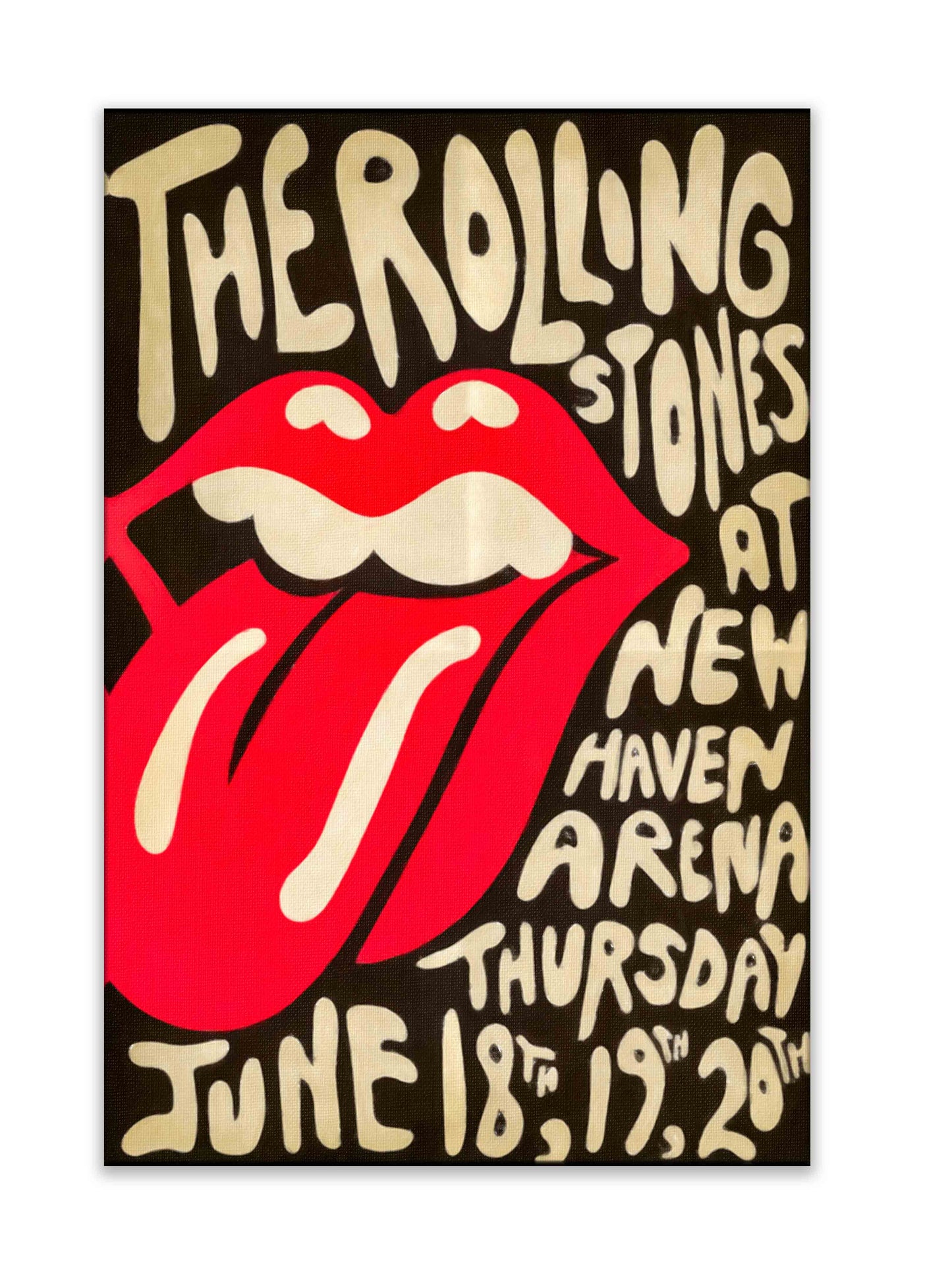 Rolling Stones Canvas- Vintage Music Poster-1