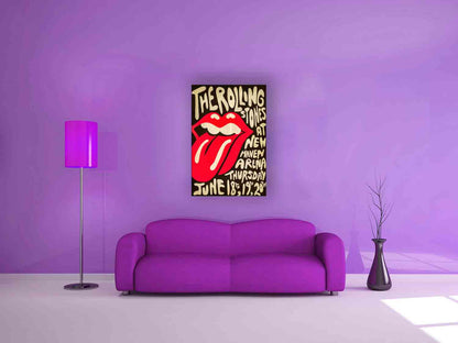Rolling Stones Canvas- Vintage Music Poster-2