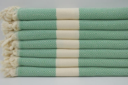 VENICE GREEN TURKISH TOWEL-3